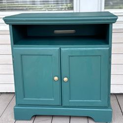 Green Console Table with Extra Storags