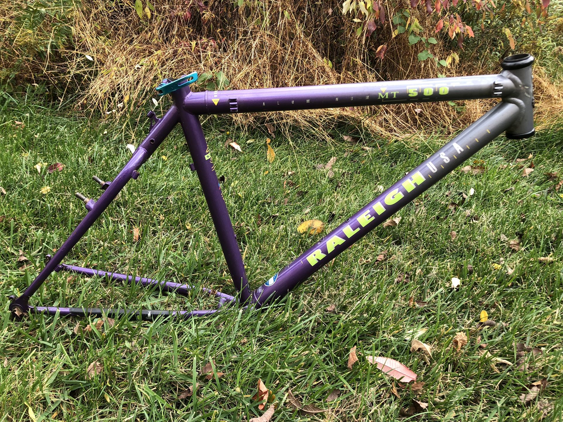 Classic USA Made Raleigh Mountain Bike Frame 18”