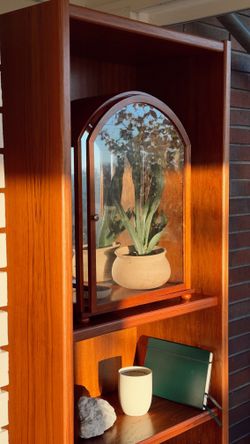Rare Josef Frank Vitrine Cabinet – 1960s Mahogany & Glass – $2,800