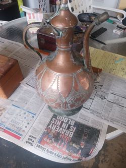 Copper Turkish Coffee Pot 