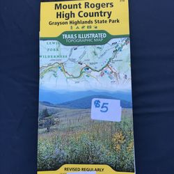 Virginia Mount Rogers High Country Map [Grayson Highlands State Park] (National Geographic Trails Illustrated Map, 318)