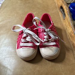 Mini Melissa Jelly Pink Barbie Sneakers Toddler 7