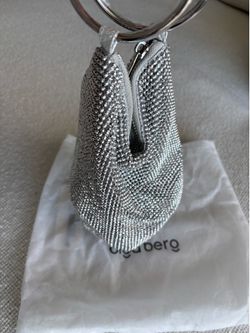 Olga Berg - silver pouch bag