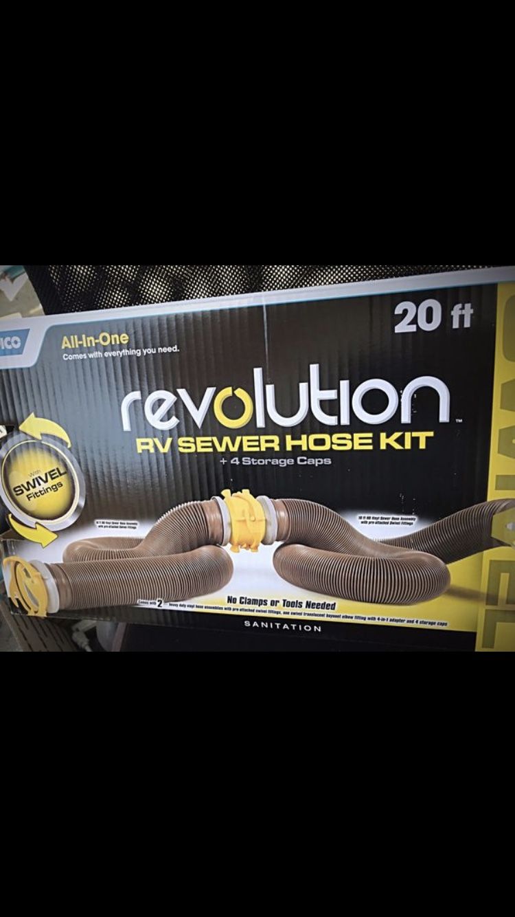 NEW NEVER USED 20ft RV Sewer Hose Kit - Revolution All in One