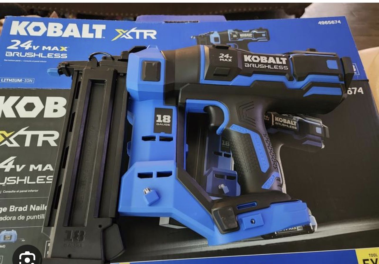 🔥NEW KOBALT 2.125-in 18-Gauge Cordless Brad Nailer($249)