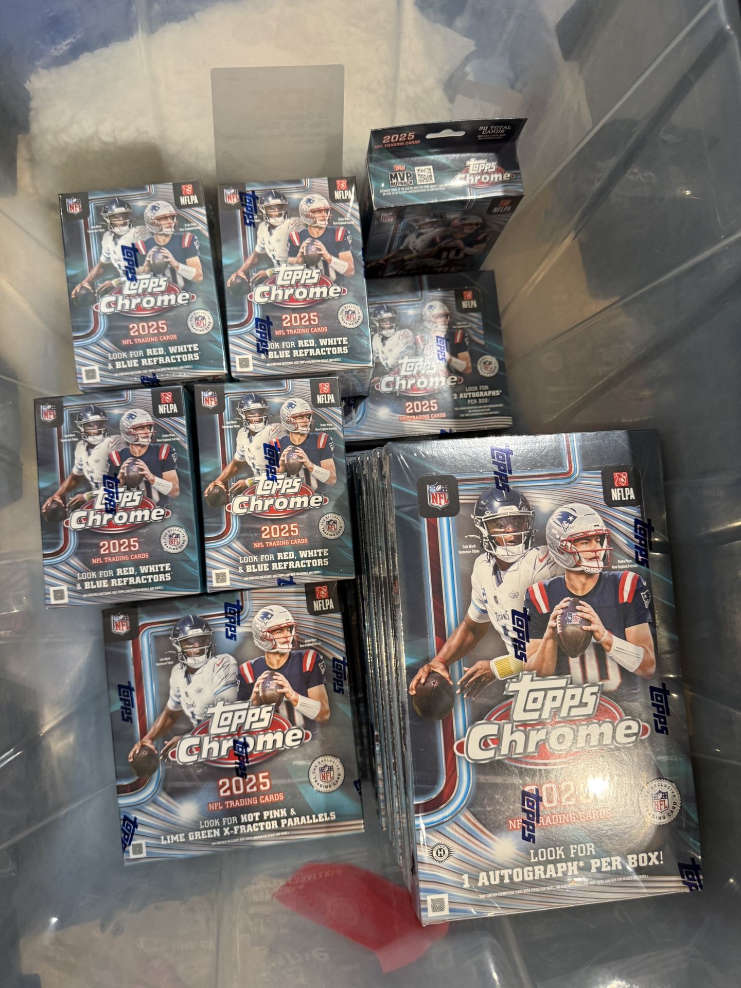 Topps Chrome Football Hobby, FDI, Mega, Blaster, Hanger Box