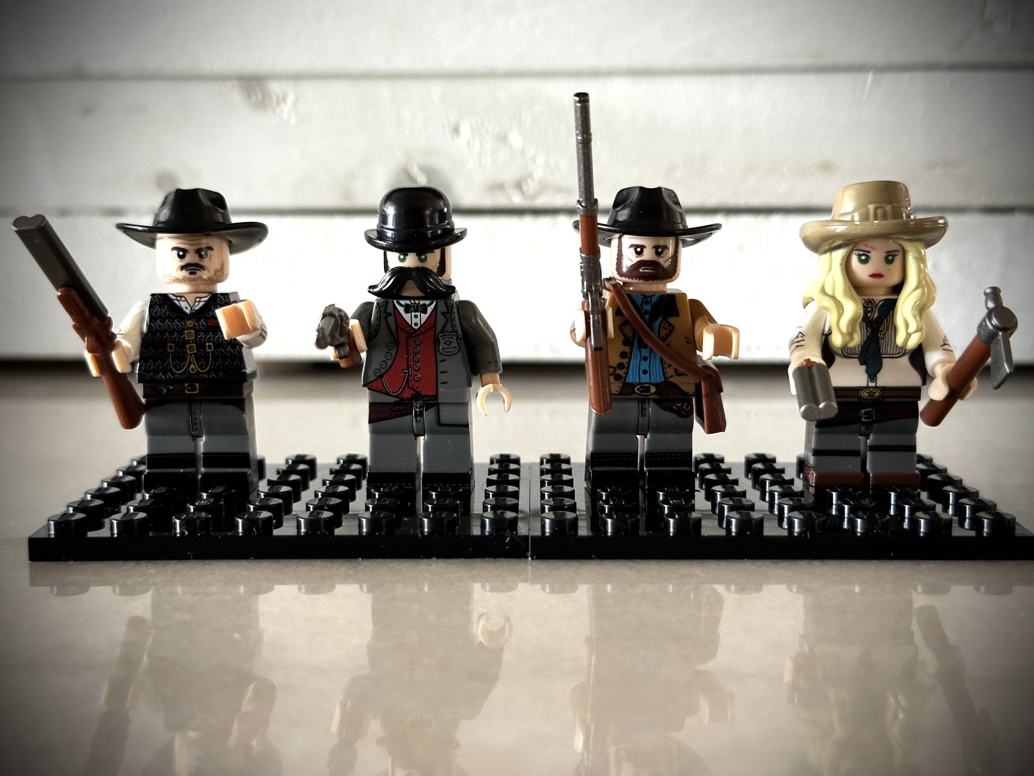 4 Lego Custom Red Dead Redemption Minifigures