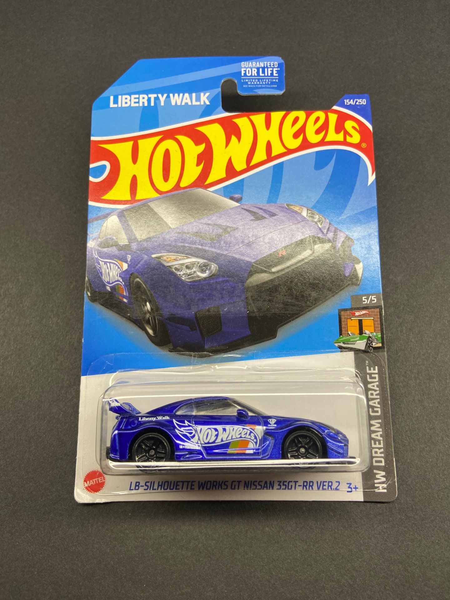 HOTWHEELS/NISSAN SKYLINE 35GT Blue with white Hot Wheels livery graphics and "LBWK"**READ DESCRIPTIONS