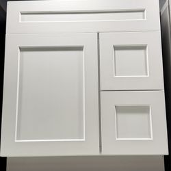Vanity Cabinet 30” White Shaker