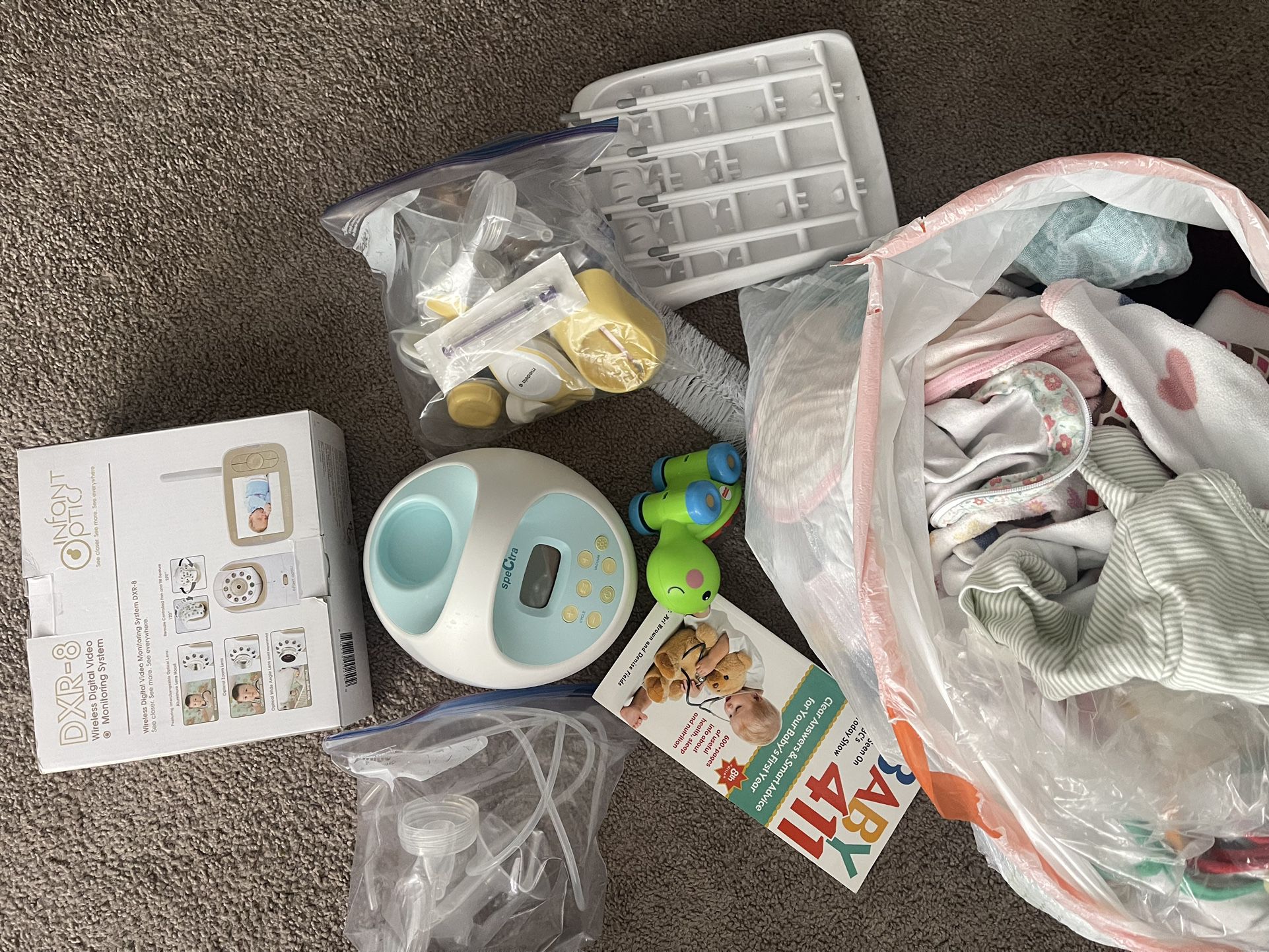 Baby Monitor, Breast Pump, Baby Clothes Etc. 
