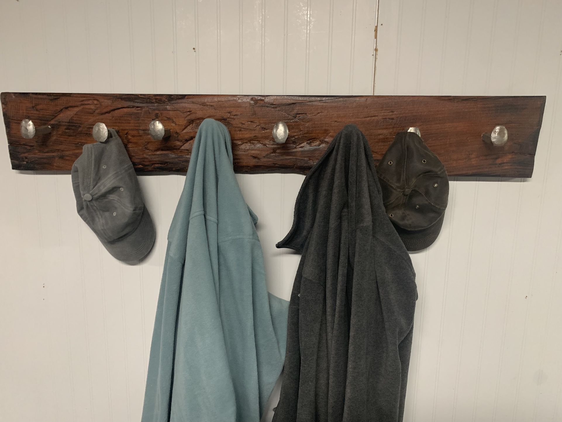 Rustic Coat And Wood Rack