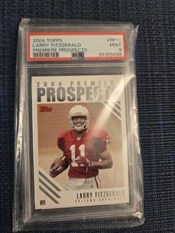 2004 Topps #PP11 Larry Fitzgerald Cardinals RC Graded PSA9