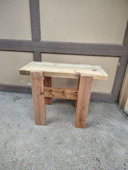 Wood bench