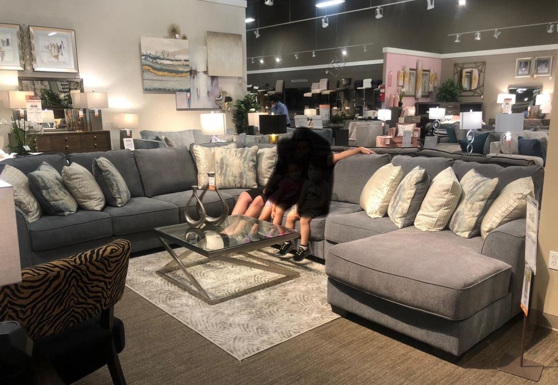 Blue/Gray Sectional