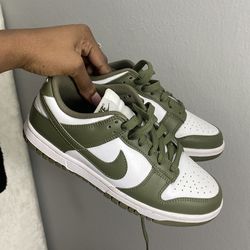 Nike Dunks- Olive Green/White