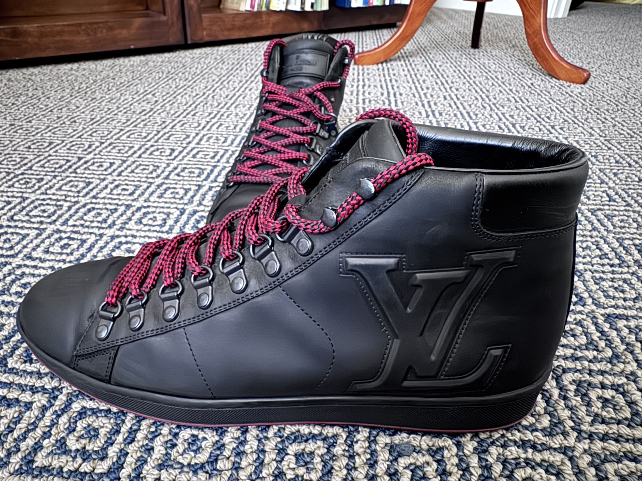 Louis Vuitton Suede Hightop Sneakers