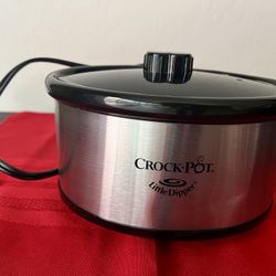 Crock Pot Little Dipper Warmer, 14-16 oz. Stainless Steel w/ Ceramic Interior