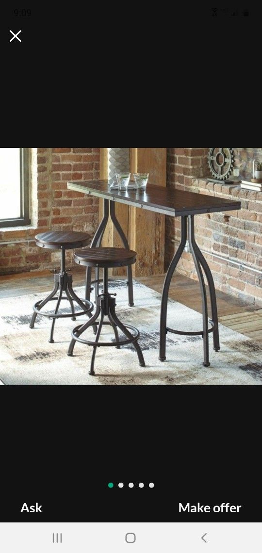 Industrial Dining Table Set