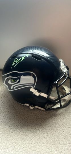 Kenneth walker autographed full size display helmet