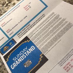 One Nascar Ticket