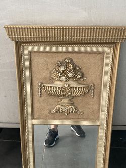 Handcrafted Gold Wall Mirror