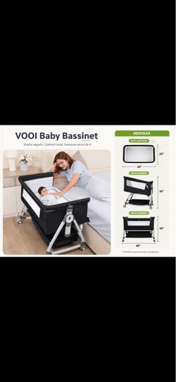 VOOI Baby Bassinet Bedside Sleeper