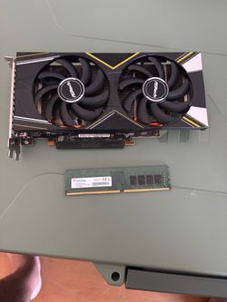 ASRock challenger 5500 XT 4gb vram GPU and ADATA 8gb DDR4 RAM Stick