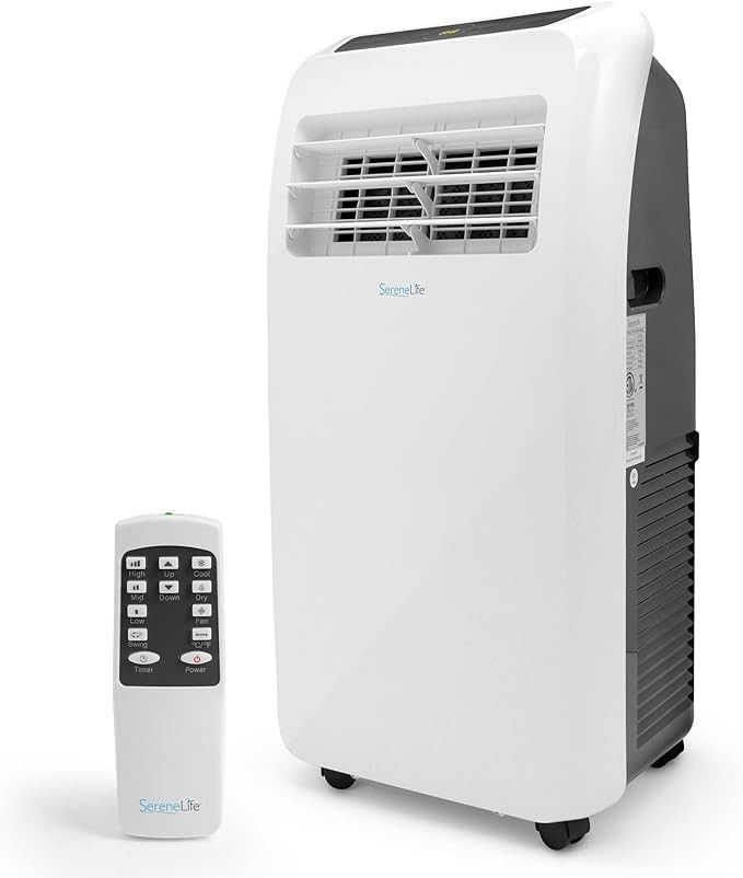 SereneLife SLPAC8 - 8,000 BTU Portable Air Conditioner with Dehumidifier and Fan Modes