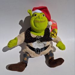 Shrek Santa Hat Plush M&M Candy Holder Stuffed Animal Toy