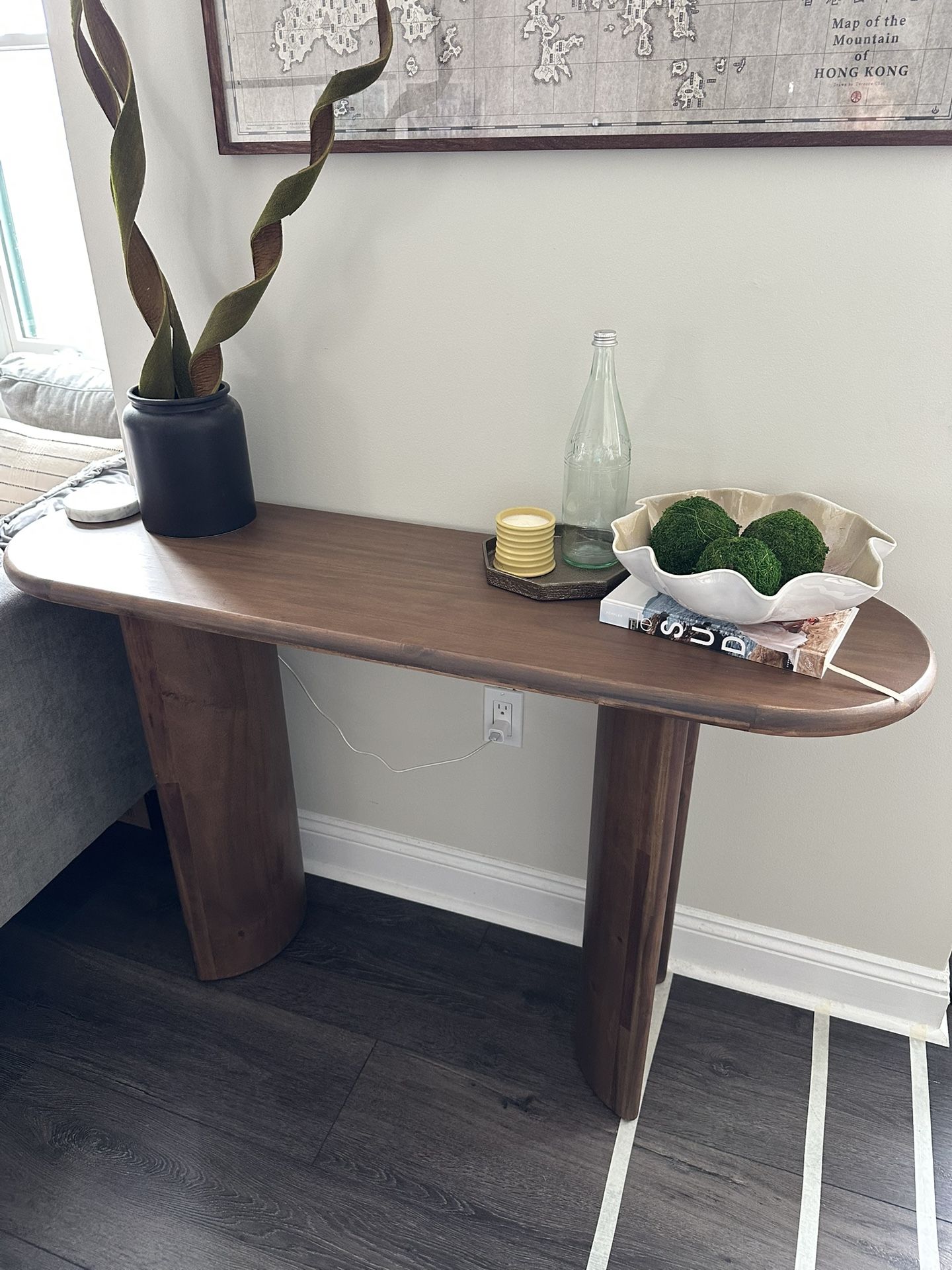 Paden Solid Acacia Wood Console Table 51” W