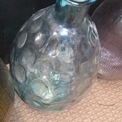 New Recycled Glass Floor Vase High Quality Thick And Elegant Made In Portugal 