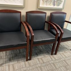 Hon Wood & Leather Office Chairs