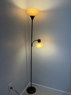 Floor Lamp with Reading Light Attachment