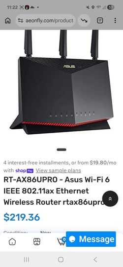 Asus wifi 6 pro router and quest 2 vr headset used but still works like new
