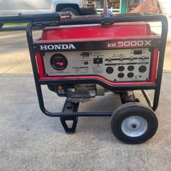 Red Honda Generator Eb 5000 X 5000W