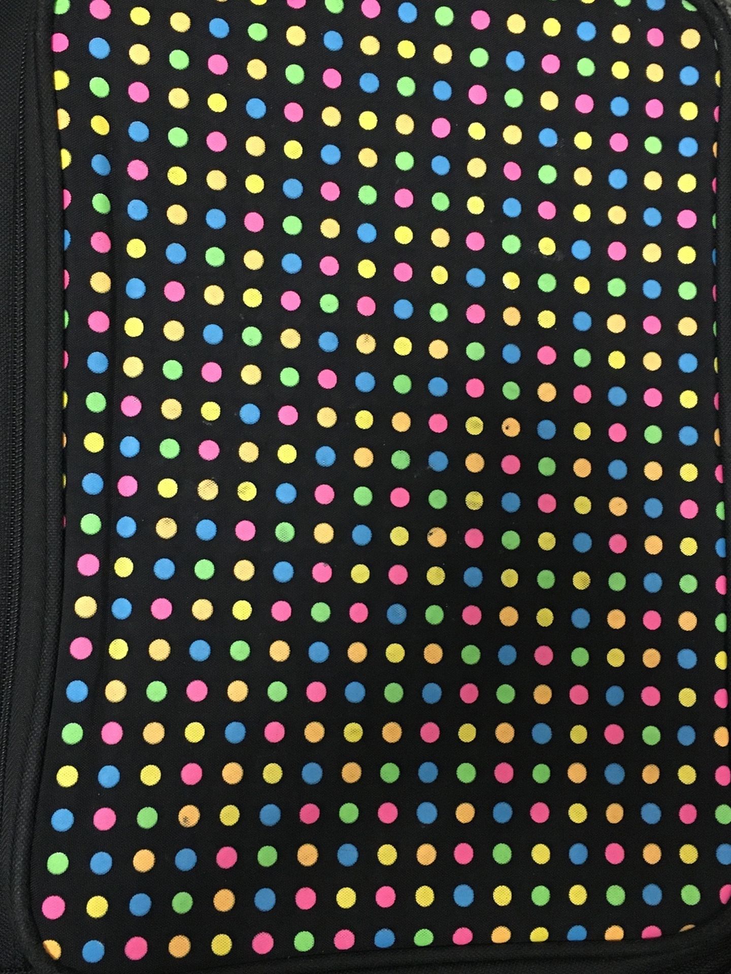 Polka Dot Zipper Binder