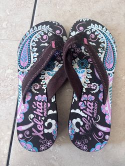 Xel-Ha México Flip Flops Size 6