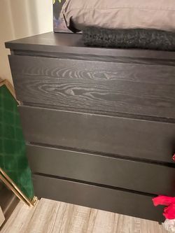 Black 4 drawer dresser
