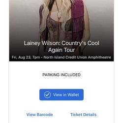 Lainey Wilson Lawn Ticket