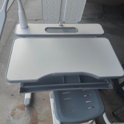 Adjustable School Desk with Lamp