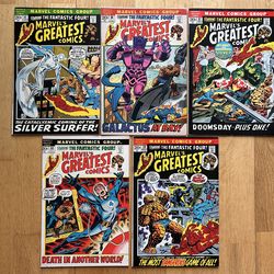 Marvel’s Greatest Comics 35 36 37 38 39 Reprints Fantastic Four 48 49 50 51 52 Comic Book 1972 Bronz