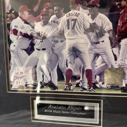 Anaheim Angels 2002 World Series Championship Picture Frame