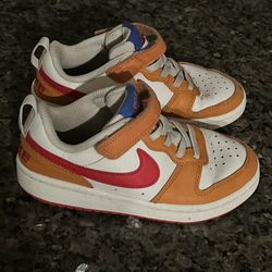 12 C Nike Court Borough Low 2 'Sail Hot Curry' Unisex Kids Shoes 👟