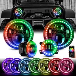  7 inch LED Headlight for Wrangler 1(contact info removed) JK TJ LJ CJ, Turn Signal Light,8009