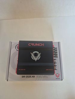 Crunch DR-2525.4D 4-Channel Car Amplifier BUILT IN CROSSOVER