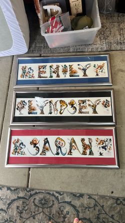 38x14 Framed Name Prints