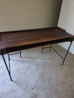Solid Wood Desk with Cubby