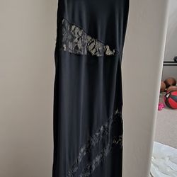 Prom- Formal, Long Black Cut Out Dress-click On Photos For Full Length View