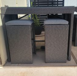 Table-bar put height-4 seater