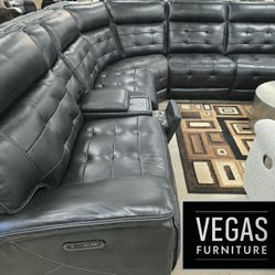 Sectional 3 Power Recliners 